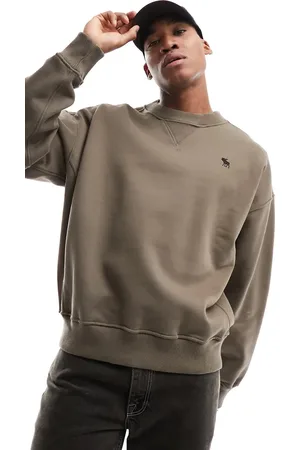 Abercrombie & Fitch Silicone icon logo heavyweight oversized fit sweatshirt in