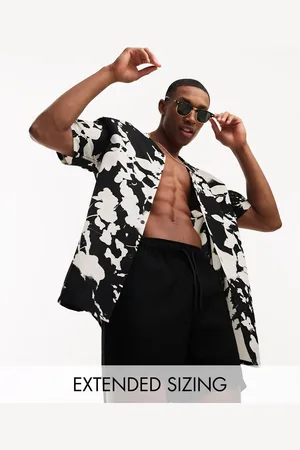 ASOS Revere shirt in and white floral
