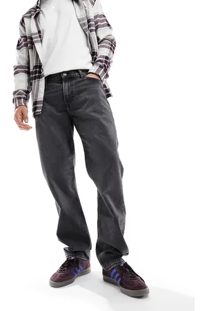 Lee West relaxed straight fit jeans in thunder washed