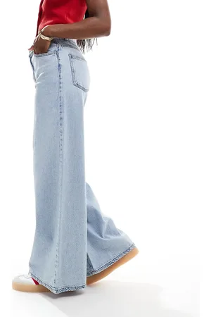 ASOS Wide leg jean in light - MBLUE