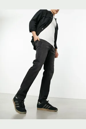 JACK & JONES Intelligence straight fit super stretch jeans in washed