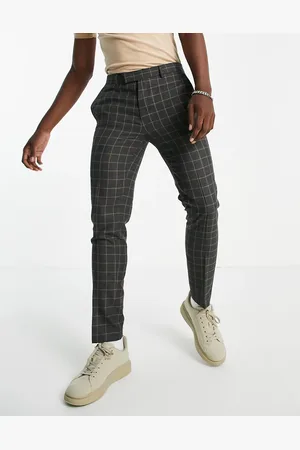 River Island Skinny check trousers in