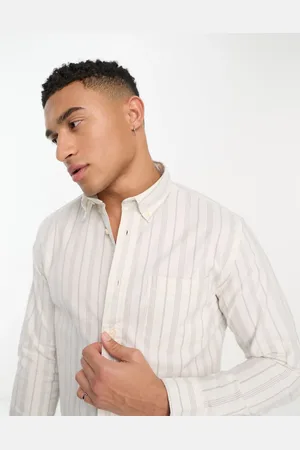 SELECTED Oxford shirt in dark stripe