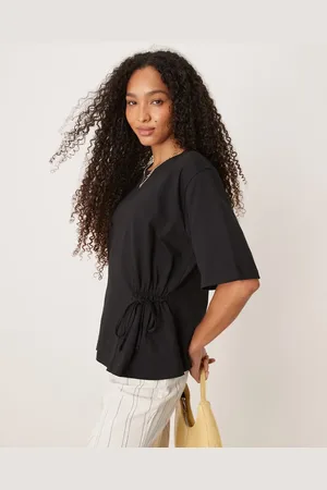 ASOS Oversized t shirt with tie detail in