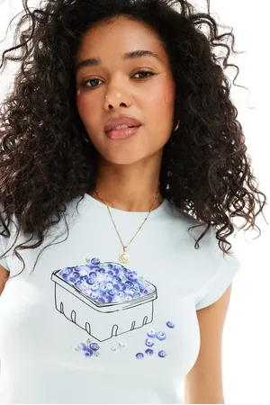 ASOS Printed tank with blueberry graphic in baby