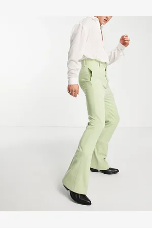 ASOS Skinny high waist flared trousers in peppermint