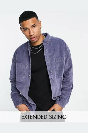 ASOS 90s oversized cord shirt in vintage washed