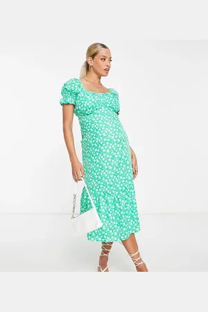 Influence Tiered midi tea dress in floral