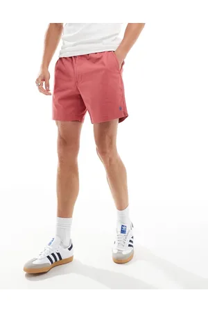 Ralph Lauren Prepsters icon logo flat front twill chino shorts in washed