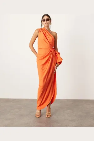 ASOS Ultimate drape maxi dress in orange