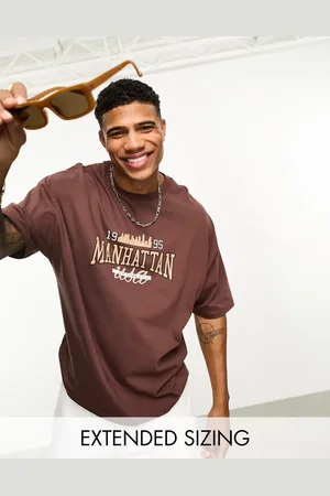 ASOS Oversized t-shirt in with collegiate front print