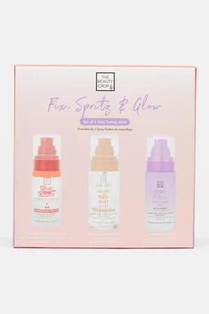 The Beauty Crop Fix, Spritz & Glow Set of 3 Mini Setting Mists - 19% Saving