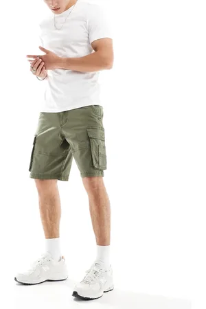 Hollister 10inch cargo shorts in dark