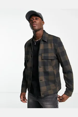 River Island Check western overshirt in