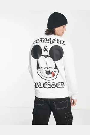 ASOS Oversized sweatshirt with Disney Mickey Thanksgiving print in