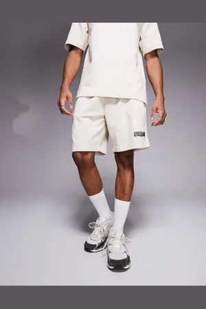 River Island Loopback jersey shorts co-ord in ecru