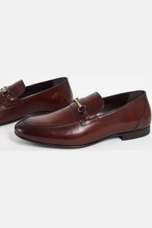 Red Tape Metal trim loafers in leather