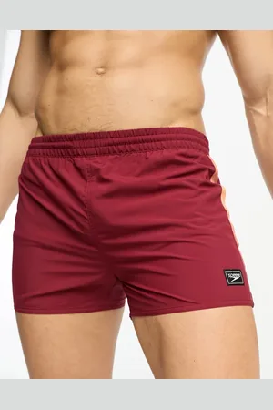 Speedo Retro 13"" swim shorts in burgundy