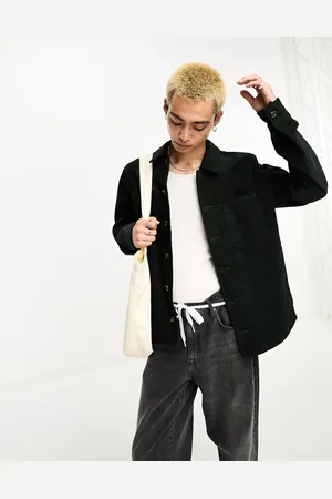 Fred Perry Waffle cord overshirt in night