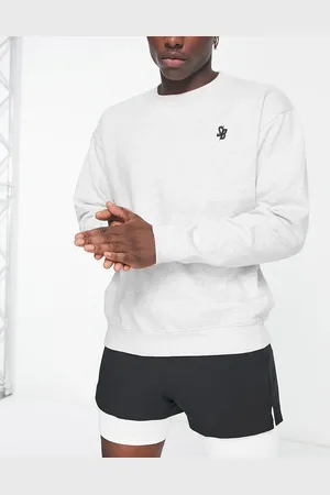 South Beach Crew neck sweat in light grey