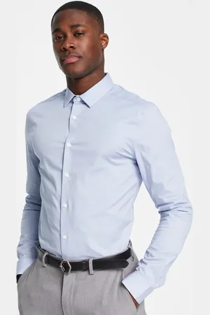 ASOS Skinny fit shirt in pale