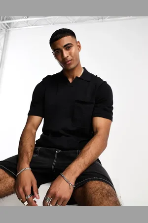 Only & Sons Textured revere polo in