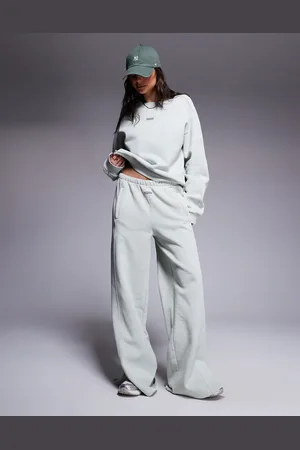 ASOS Weekend Collective co-ord wide leg jogger in washed sage