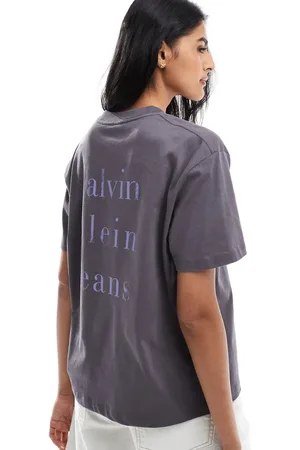 Calvin Klein Stack logo back print t-shirt in