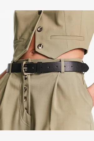 Glamorous Classic belt in with gold buckle