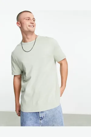 ASOS Relaxed heavyweight t-shirt in washed khaki