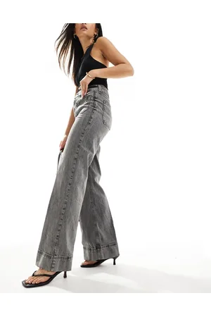 River Island Wide leg jean in light