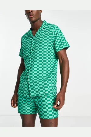 South Beach Beach shirt in tonal check print