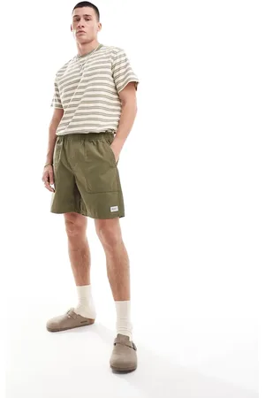 Rhythm Mod fatigue jam beach shorts in khaki