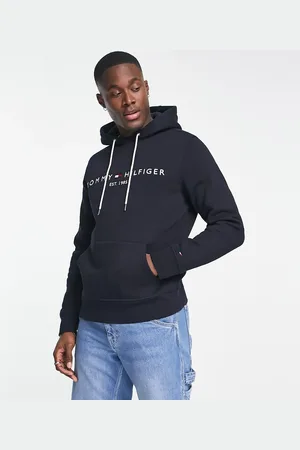 Tommy Hilfiger Embroidered flag logo hoodie in
