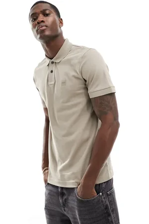 HUGO BOSS Passenger logo polo shirt in brown