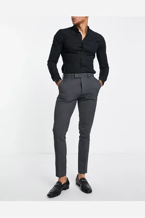 ASOS Skinny smart trousers in charcoal