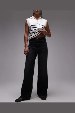 MANGO Danila straight leg raw hem jeans in