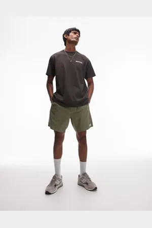 Rhythm Classic linen jam shorts in olive