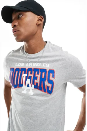 New Era Los Angeles front print t-shirt in marl