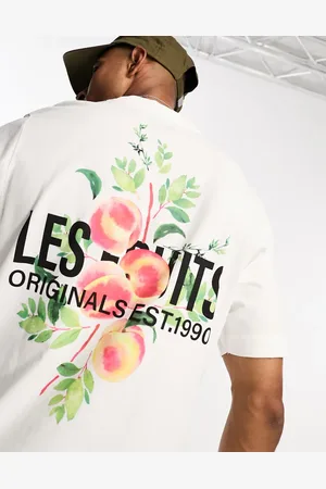 JACK & JONES Originals oversized t-shirt with les fruits back print in