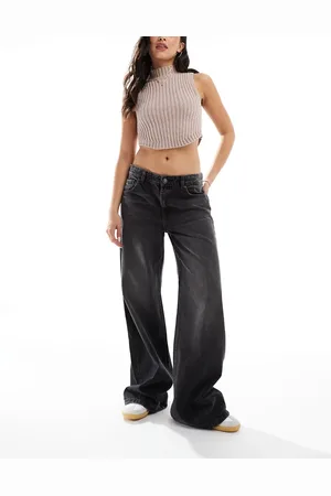 Pull&Bear Low rise oversized baggy jeans in