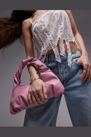 Topshop Sammie shoulder bag with pleat detail and twisted handle in