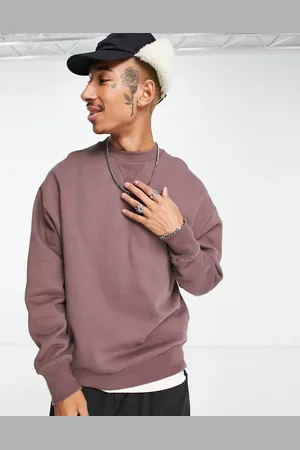 ASOS Heavyweight oversized sweatshirt in washed