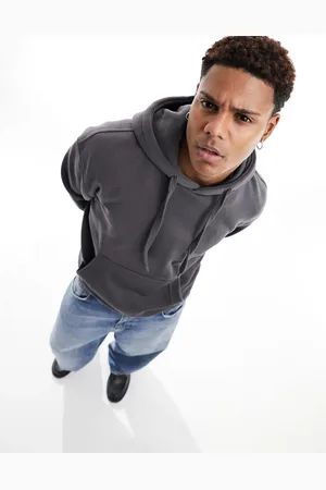 Bershka Hoodie in charcoal