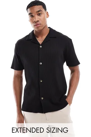 ASOS Relaxed rib polo shirt in