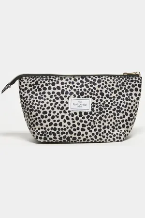 Flat Lay Company The Flat Lay Co. x ASOS EXCLUSIVE Makeup Pouch in Cheetah Spots