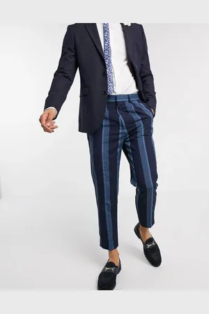ASOS Tapered smart trousers in stripe