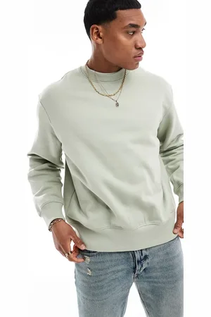 ASOS Heavyweight oversized sweater in sage green
