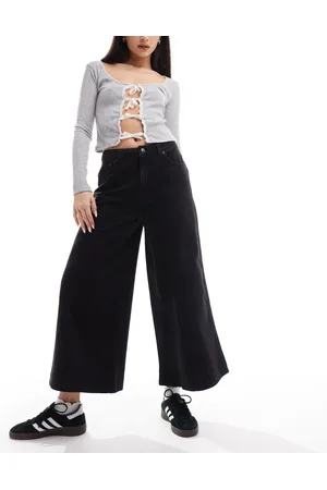 ASOS Soft cropped wide jean in