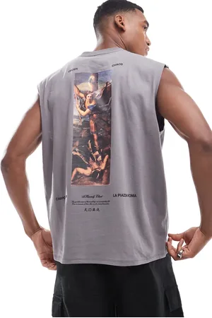 ASOS Oversized tank in with renaissance back print